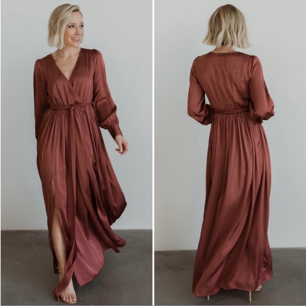 Elegant Mauve Maxi Dress